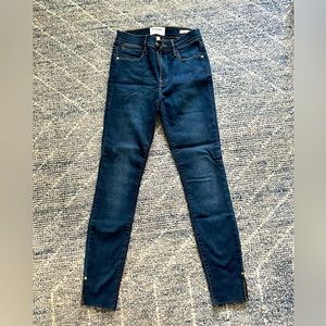 Frame High Rise Skinny Ankle Jean